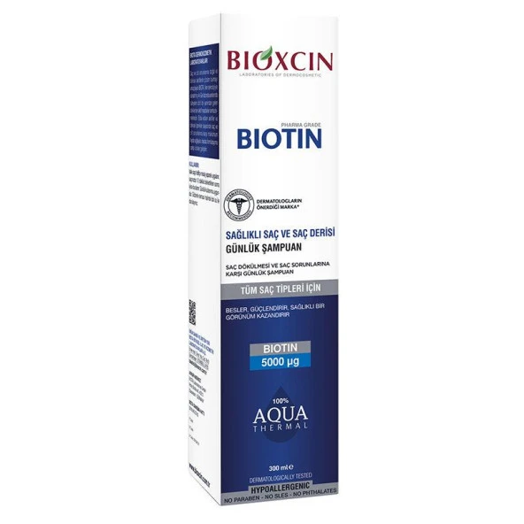 Bioxcin Biotin Şampuan 300 ml Tüm Saç Tipleri - Diş Beyazlatıcı Köpük Hediye