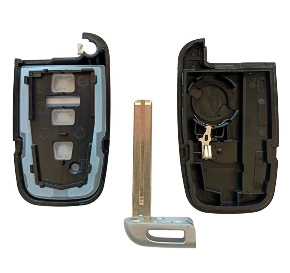 Hyundai Ix35 Santa Fe Sonata Elantra 3 Tuşlu Logolu Smart Anahtar Kumanda Kabı Oto Anahtarlık - Resim 4