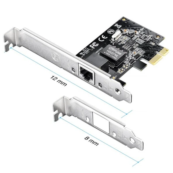 CUDY PE10 Gigabit 1port PCI-E Ethernet - Resim 2