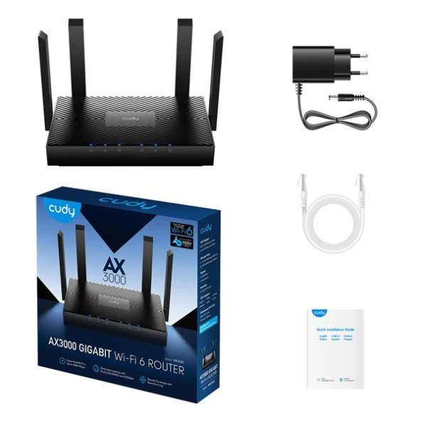 CUDY WR300 N300 2.4ghz EV Ofis Tipi Router - 4