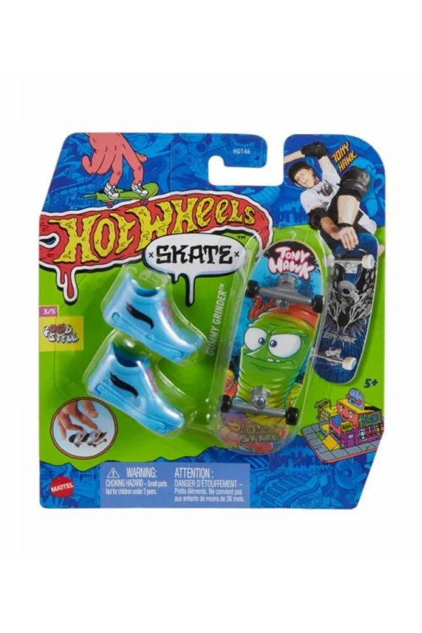 HOT WHEELS Skate Parmak Kaykay Gummy Grinder HGT46 HVJ83