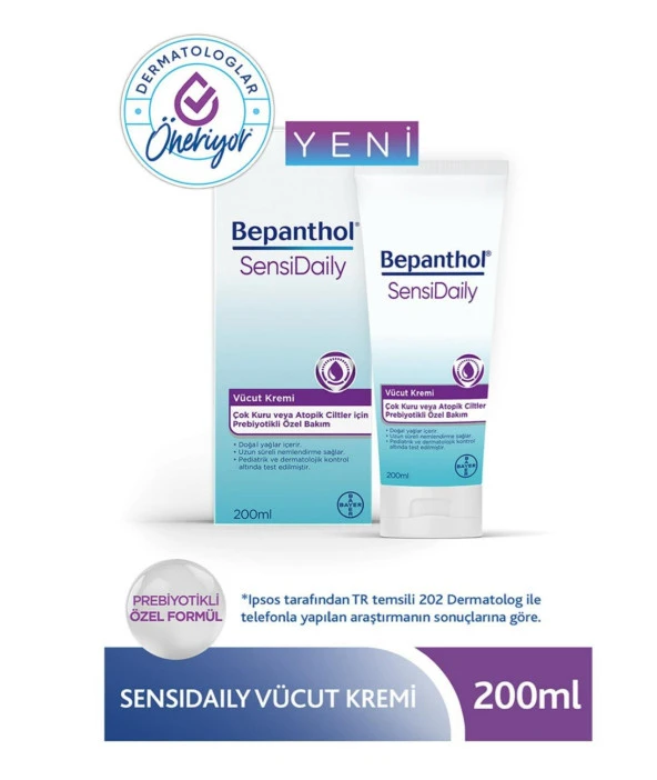 Bepanthol Sensidaily Vücut Kremi 200 Ml