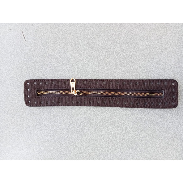 Likya KAHVERENGİ 30/ 5 cm Deri Çanta Fermuarı - 3