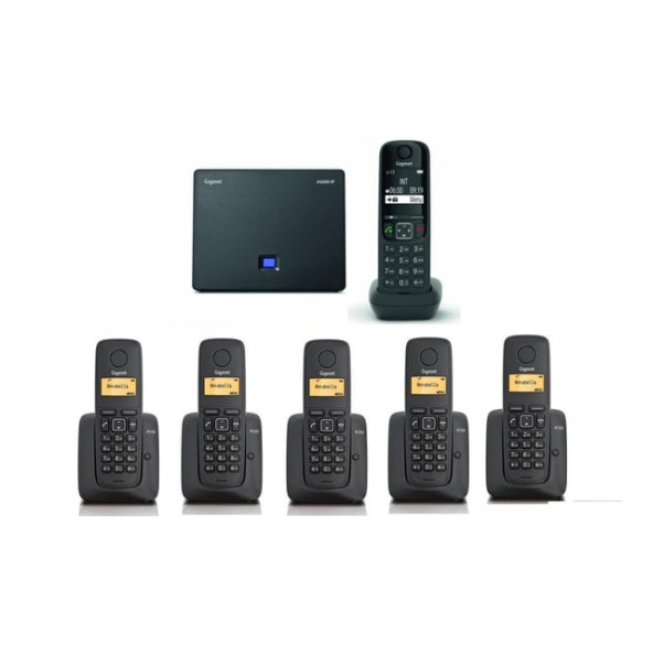 Gigaset AS690 IP 6 Dahili Dect Telsiz Kablosuz Telefon Santrali