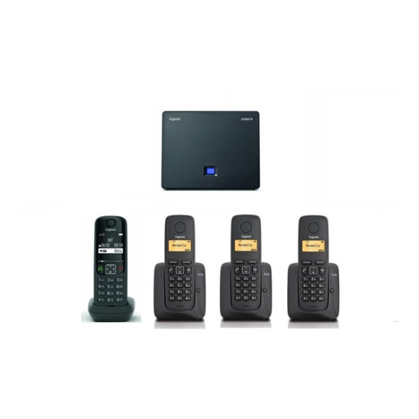 Gigaset AS690 IP 4 Dahili Dect Telsiz Kablosuz Telefon Santrali