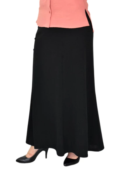 Kadın Uzun Lastikli 6 Parça Balık Etek BGL-ST03857 - Resim 5