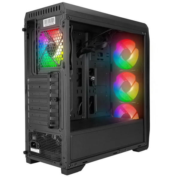 ZALMAN 600W M5 MF 4-RGB FANLI GAMING MID TOWER PC KASASI - Resim 3
