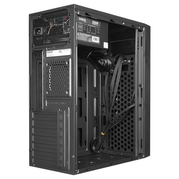 EVEREST K210 250W PEAK Standart Mid-Tower PC Kasası - Resim 4