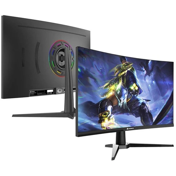 GAMEBOOSTER 31.5" VA GB-3218CF 1MS 180HZ HDMI-DP KAVISLI RGB GAMING MONİTÖR - Resim 3