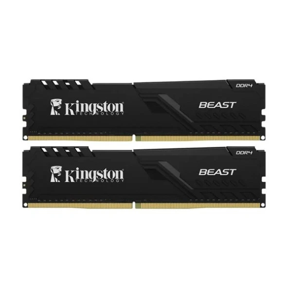 KINGSTON 64GB (2X 32GB) DDR4 3200MHZ CL16 DUAL KIT PC RAM BEAST KF432C16BBK2/64TR - Resim 2