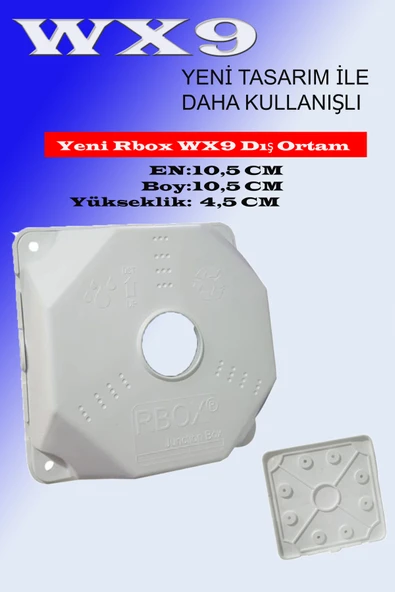 Yeni Rbox WX9 Güvenlik Kamera Beyaz Mini Buat+Kapak