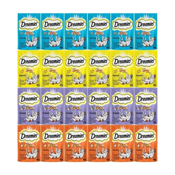 Dreamies Kedi Ödül Maması Karışık 60 gr x 24 Adet