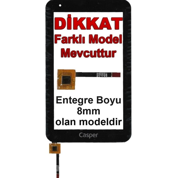 Casper Via T7 7" Dokunmatik Panel - Siyah pb70gf2-1175 . pb70gf2-1372 BÜYÜK CHİP'Lİ - 1