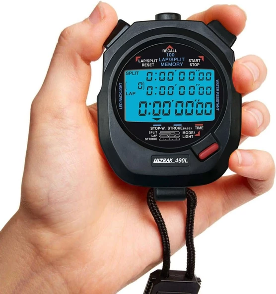 Ultrak 490L - 100 Lap Işıklı (Siyah) Kronometre - 3