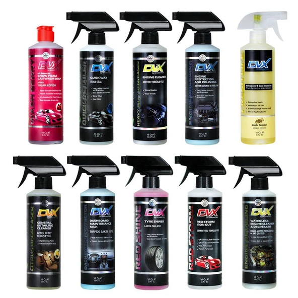Divortex 10'lu Full Araç Bakım Seti