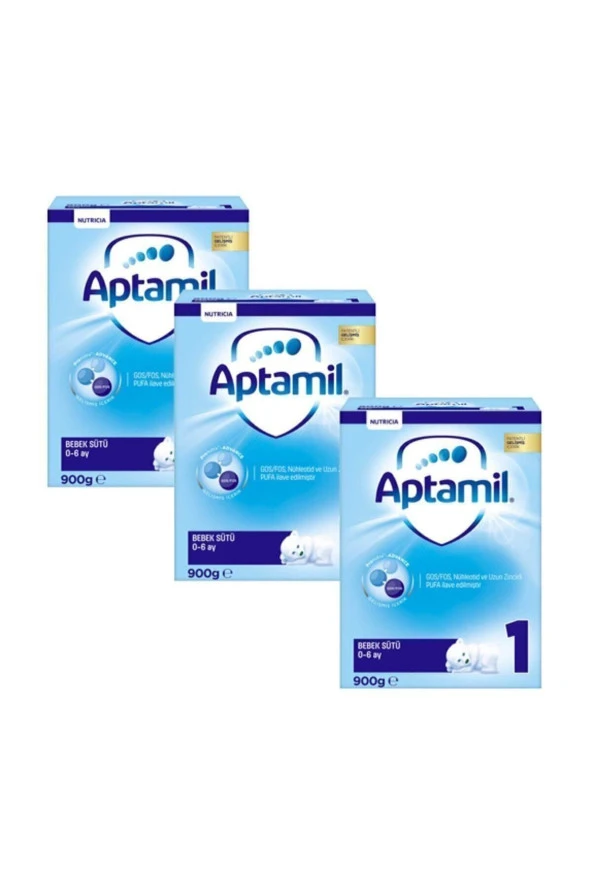 Aptamil Bebek Sütü 0-6 Ay No: 1 ( 2 X 450 G ) 900 G X 3 Adet