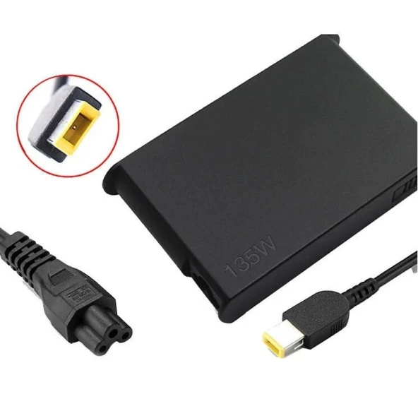 Lenovo 0C52596, 45N0552, 45N0554 uyumlu Notebook Adaptörü, Şarj Aleti Cihazı 135W / Tip2