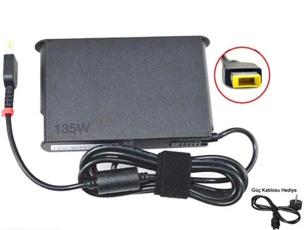 Lenovo 81Y400XNTX02, 81Y400XNTX03, 81Y400XNTX04 uyumlu Adaptörü, Şarj Aleti Cihazı 135W / Tip2