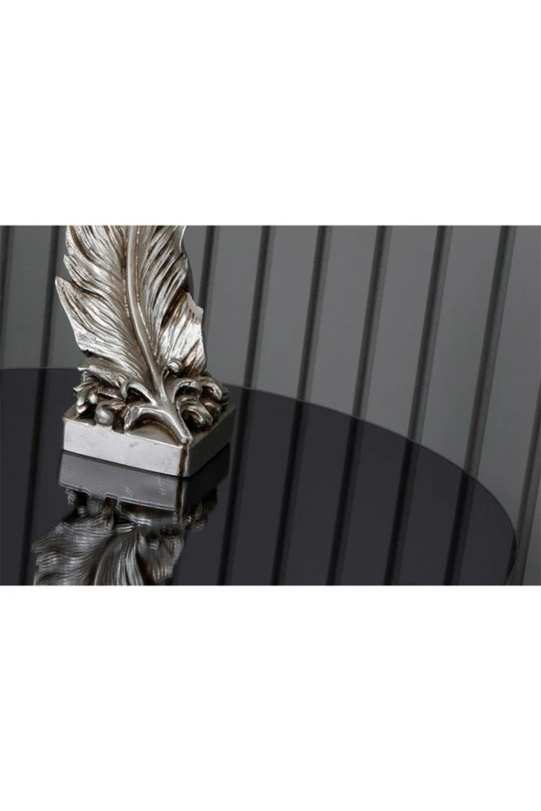 boons Palmira Zigon Sehpa, Siyah Ayak - Siyah Cam - 2