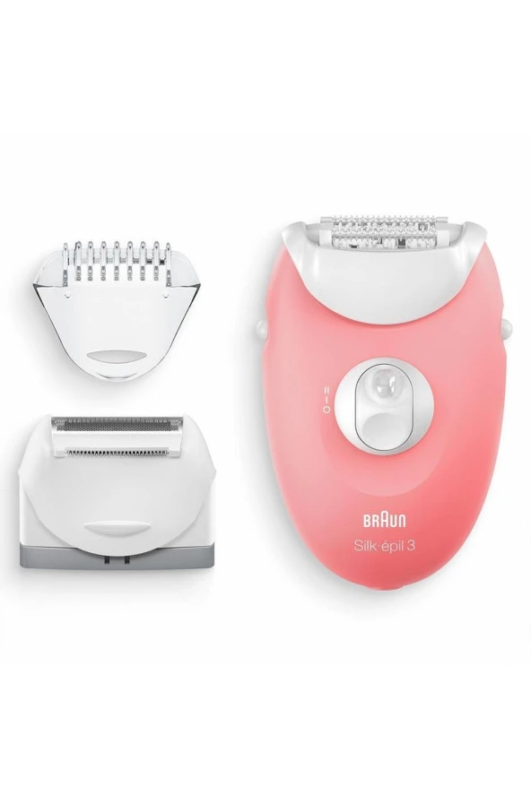 Braun Silk-Epil 3 3277 Smartlight, 2 Hız Ayarı, Kablolu Epilatör / Pembe - 5
