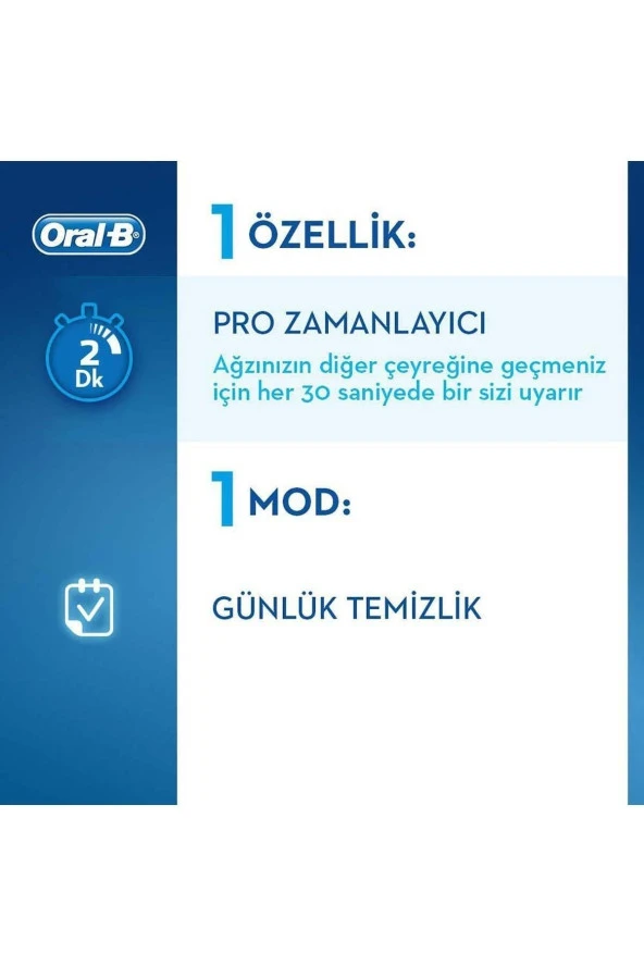 Oral-B Pro 790 Şarj Edilebilir Diş Fırçası Siyah 2'Li Avantaj Paketi - 3