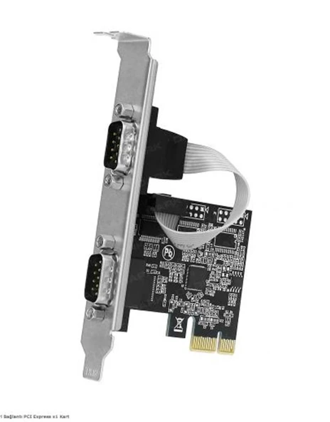 Dark RS232 2 Port Seri Bağlantı PCI Express x1 Kar ürün görseli 1