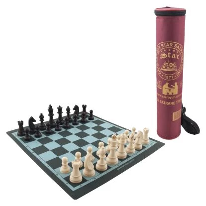 Star Okul Rulo Satranç Takımı Şah Boyu 95mm Büyük Boy 41cm X 46cm - 2