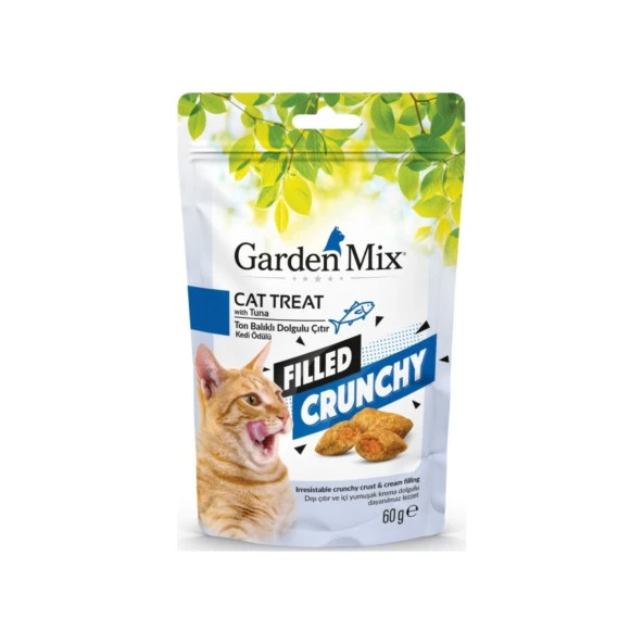 Garden Mix Ton Balıklı İçi Dolgulu Kedi Ödülü 60Gr