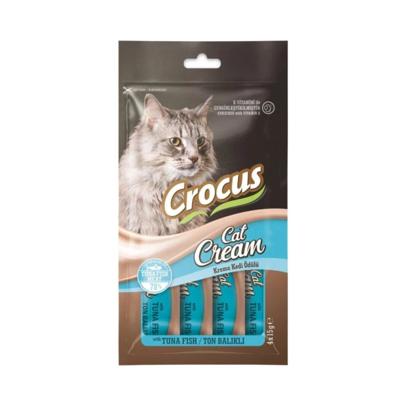 Crocus Ton Balıklı Krema Kedi Ödülü 4X15G