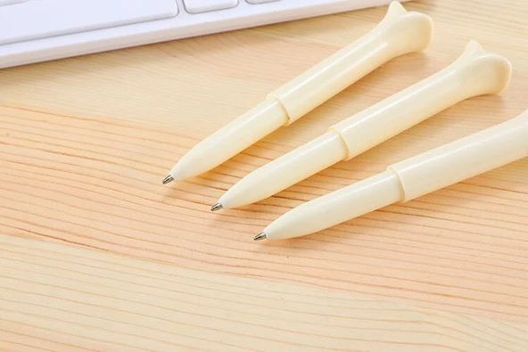 Periboia Kemik Tasarımlı Tükenmez Kalem - Boyun Askılı - 4