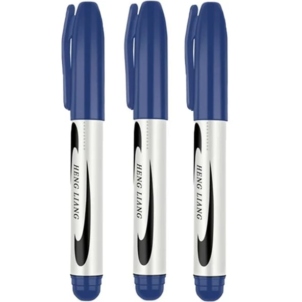 Periboia 3 Adet Mavi Koli Kalemi - Çuval- Tahta Kalemi