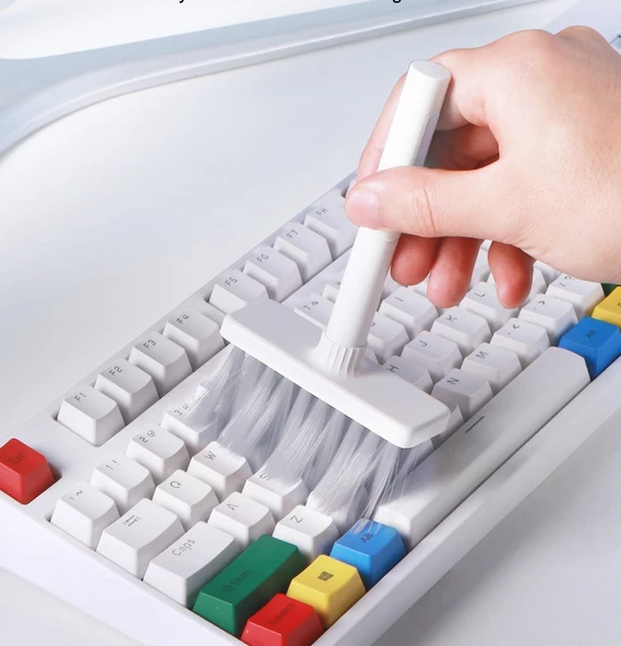 Periboia Çok Fonksiyonlu Fırça- Klavye- Airpods-Telefon Hoparlörü-Araç Temizlik Aparatı - 3