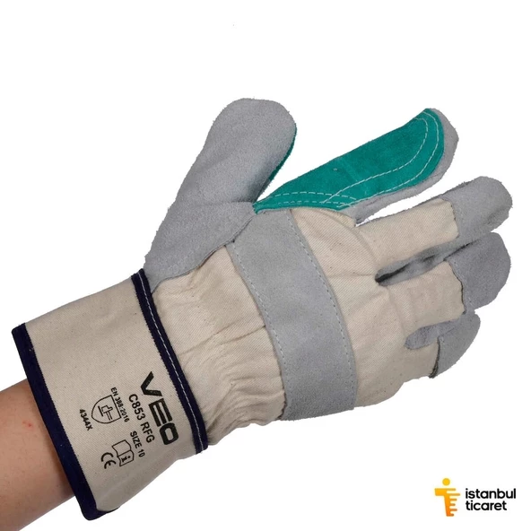 Veo C853 Rfg Takviyeli Deri Iş Eldiveni ürün görseli 1