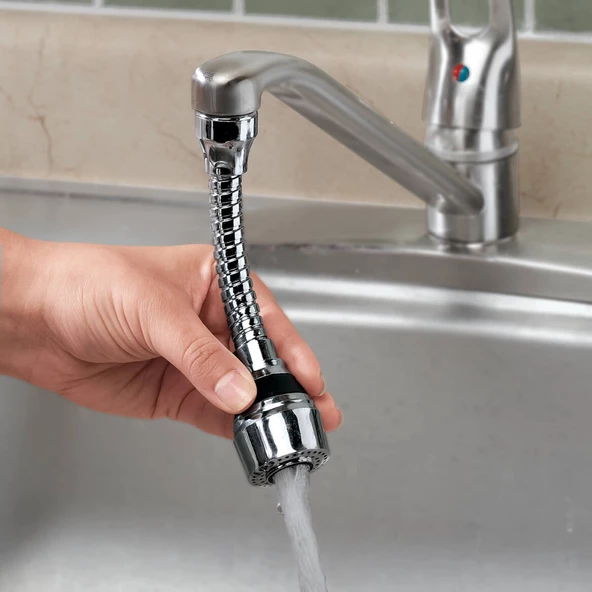 Periboia Turbo Flex 2 Aşamalı Plastik Esnek Musluk Başlığı - Resim 4