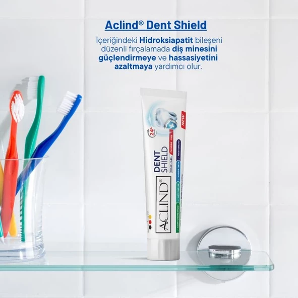 Aclind Aile Diş Macun Seti - Dent Shield 15 ml +100 ml + Dent Kids 15 ml - 3