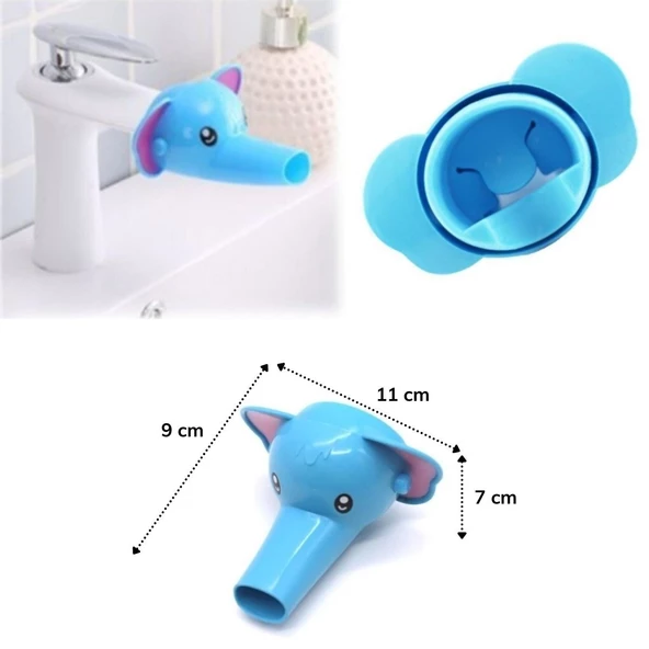 Periboia Çocuklar İçin Musluk Uzatıcı Sevimli Hortumlu Fil - Resim 5