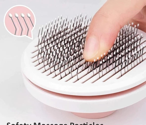 Periboia Kavis Uçlu Kedi Köpek Banyo Ve Tarama Tarağı Kendini Temizleyen Tüy Toplama Fırçası - Resim 4