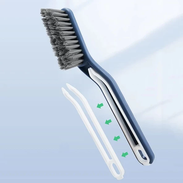 Periboia Cımbızlı Fırça Çok Amaçlı  Kademeli Kesim Uçlu Banyo Klozet Kenarı Pencere Temizleme Aparatı - Resim 2