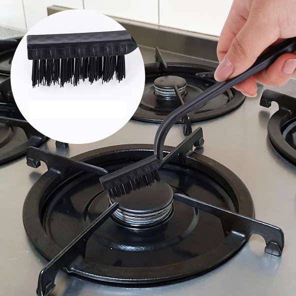 Periboia 3 Lü Detay Temizlik Fırça Seti  Araba -Mutfak Ocak - Fayans Temizlik Fırça (Bakır- Demir- Plastik) - Resim 2