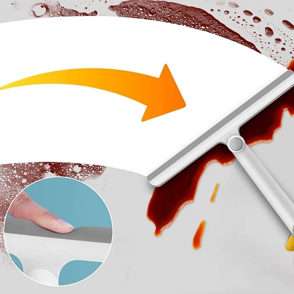 Periboia 360 Derece Döner Başlıklı Cam Sil Ayna Fayans Araç Cam Silme Aparatı - Resim 5