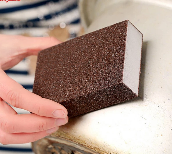 Periboia 2Li Nano Zımpara Sünger Pas Leke Kireç Sökücü Mutfak Tezgah Süngeri Tava Tencere Süngeri - 4