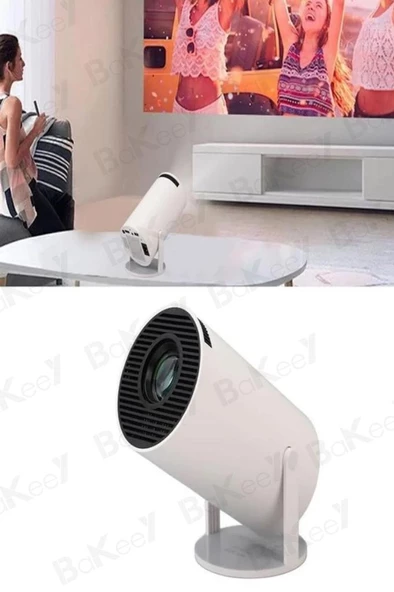 Taşınabilir Mini Projeksiyon Projektör Cihazı Ev Sineması Bluetooth 700 Lümen 2K Led Projektör - 2