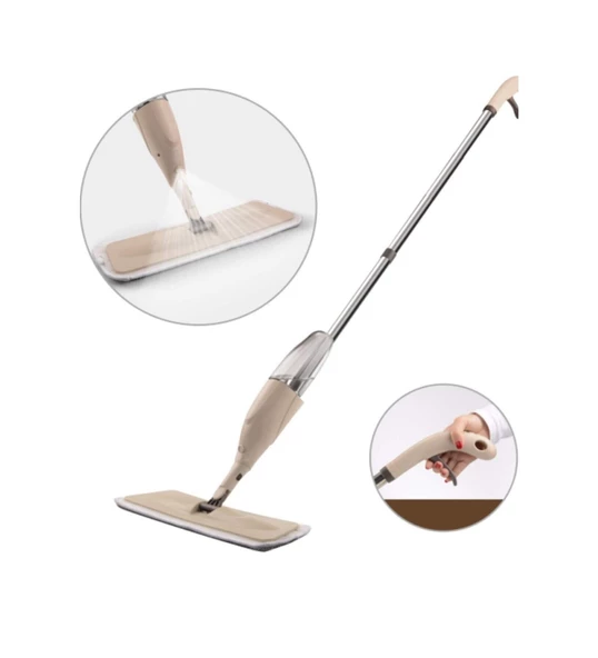 Periboia Spreyli Mop - Mikrofiber Bezli Yüzey Silme Mopu