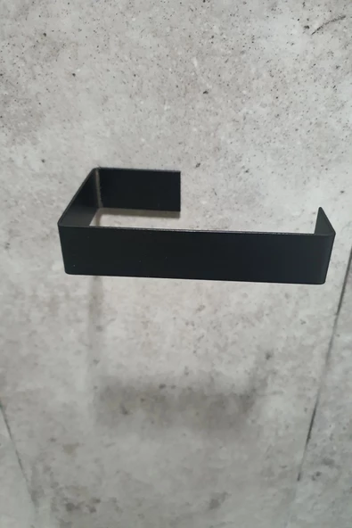 Periboia Mat Siyah Tuvalet Kağıdı Tutucu Askısı Wc Kağıtlık Standı  Tuvalet Kağıtlığı Yapışkanlı Vidalı - Resim 5