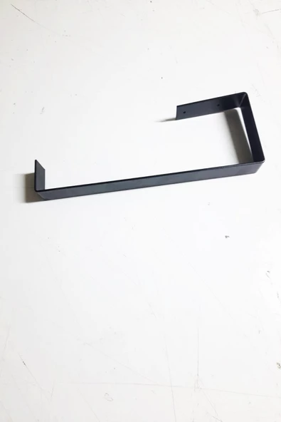 Periboia Mat Siyah Metal Kağıt Havlu Askısı – Mutfak Banyo Havlu Tutacağı Askısı Vida veya Yapıştırmalı - 3