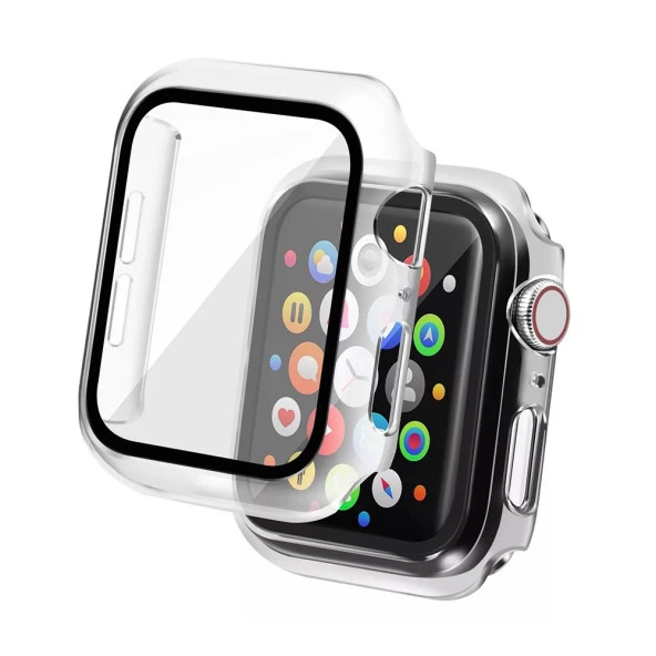 Apple Watch 44mm Camlı Kasa Ekran Koruyucu - 1