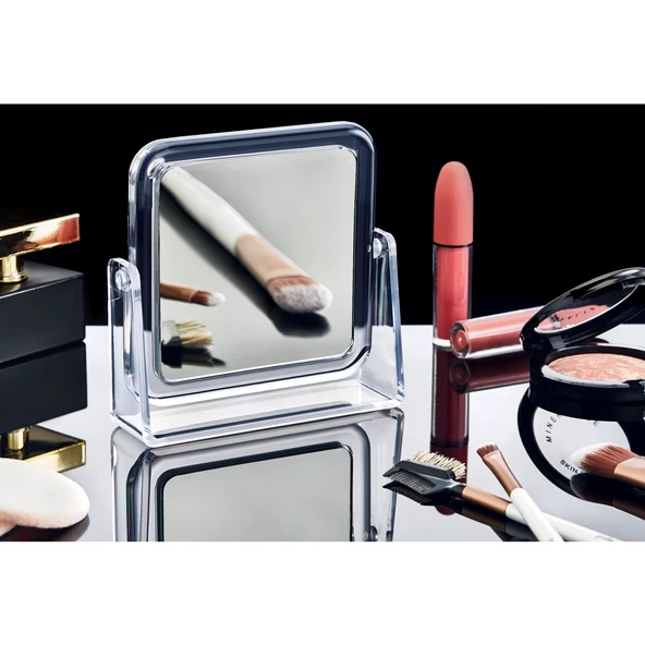 Periboia 360 Derece Dönen Yakınlaştıran Kare Makyaj Aynası