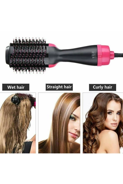 Periboia Elektrikli Saç Düzleştirici -Şekillendirici - Kurutucu Fırça Tarak - 3