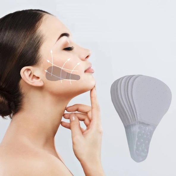 Periboia Lastikli Yüz Kaş Göz Boyun Gerdirme Kaldırma Bantları 40 Adet - 5