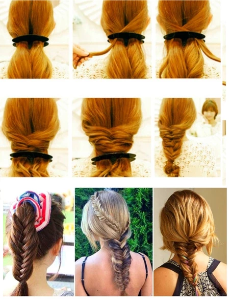 Periboia Balık Sırtı Yapma ve Saç Ayırma Aleti Aparatı - 2